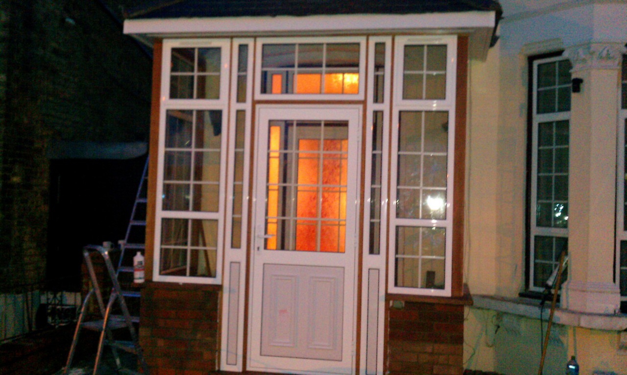 uPVC porch with Georgian bar glazing installed in Soho